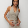 Halter waistcoat with a tie at the back - Image 2